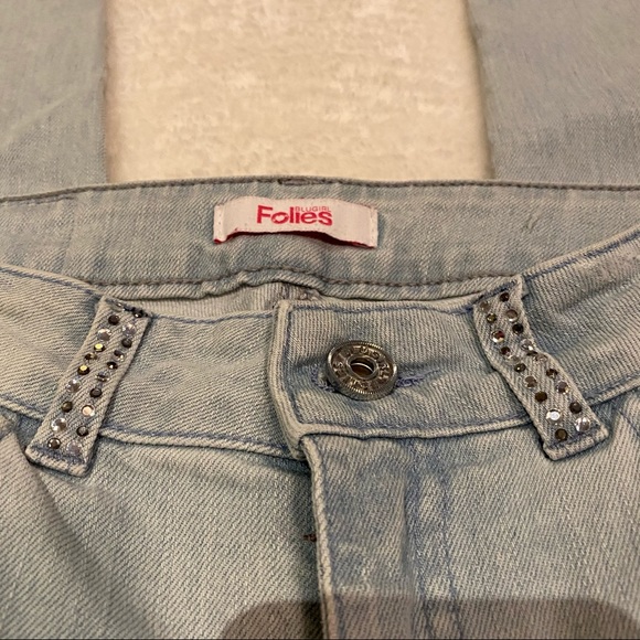 Blugirl Folies Distressed Light Denim Size 26 - Picture 4 of 11